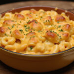The Only Cracker Barrel Macaroni and Cheese Recipe You'll Ever Need, ready to be served.